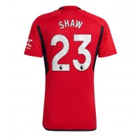 Maglie da calcio Manchester United Luke Shaw #23 Prima Maglia 2023-24 Manica Corta
